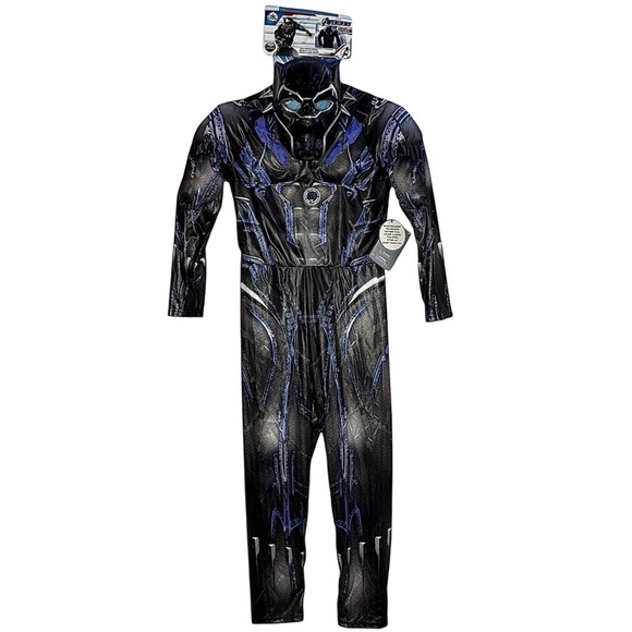 New Disney Marvel Avengers Black Panther Light-Up Costume for Kids 11-12 - Picture 13 of 13